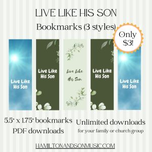 He Sent His Son (Live Like His Son) Bookmarks