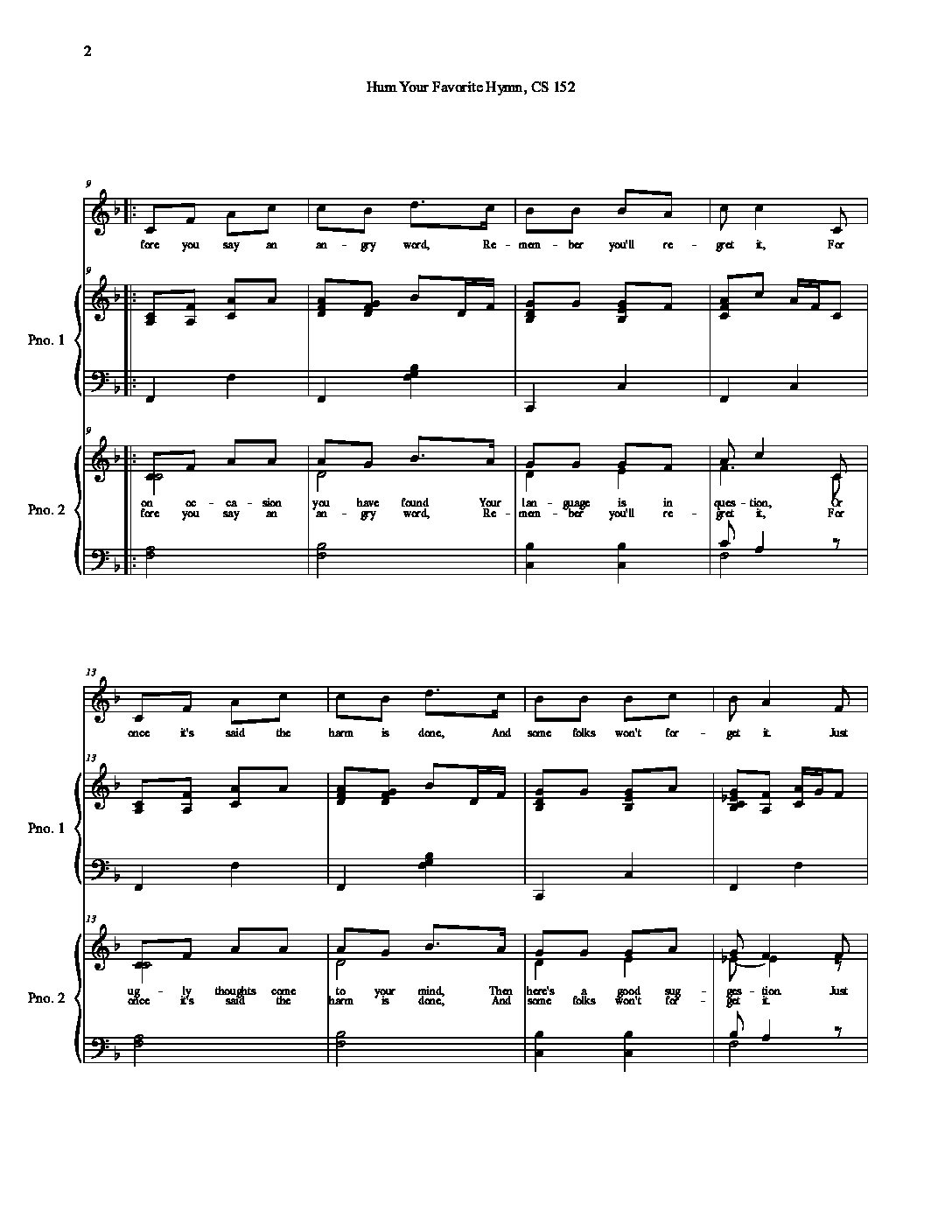 Hum Your Favorite Hymn Primary Song Hum Your Favorite Hymn - BUNDLE | Hamilton and Son Music