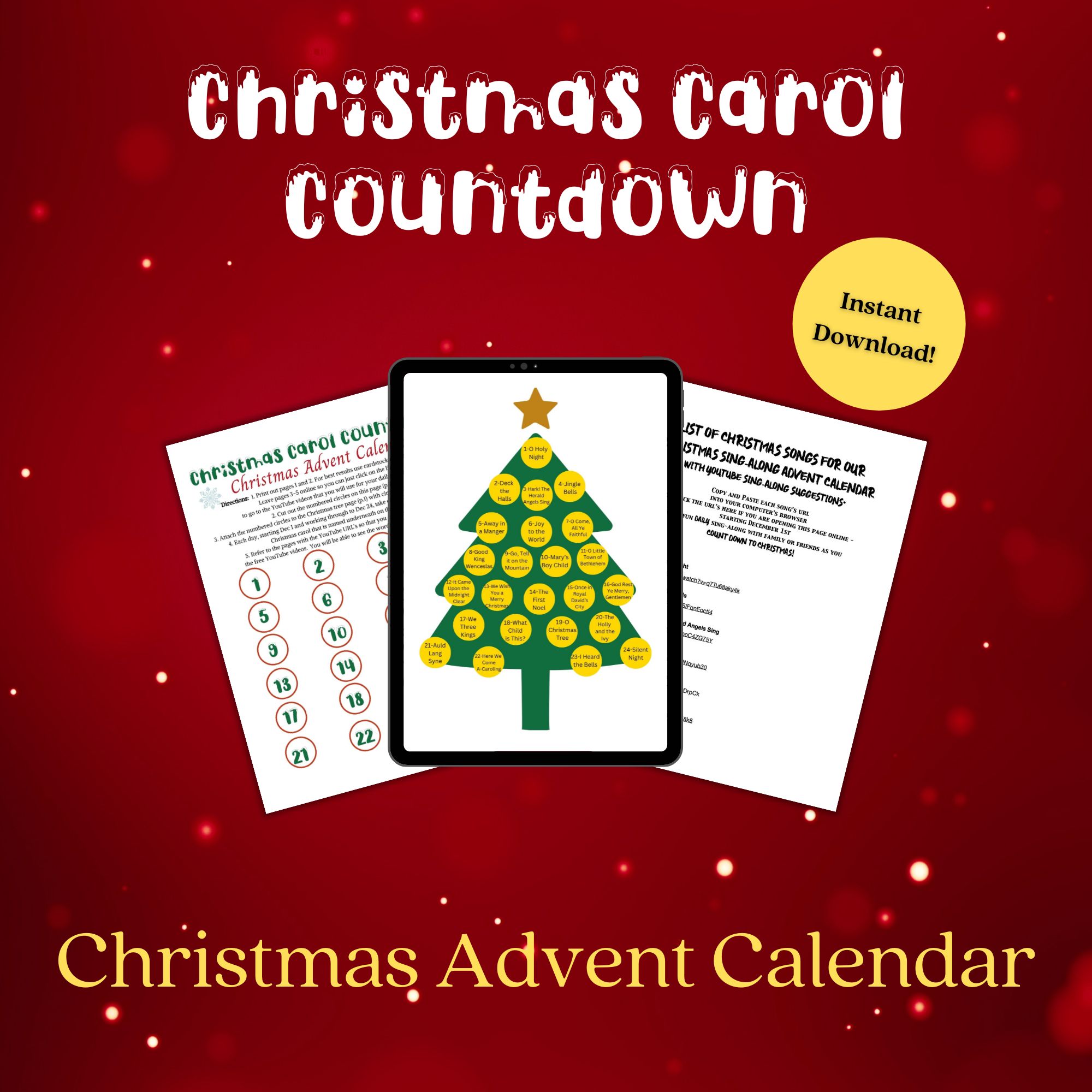 Christmas Carol Countdown - Advent Calendar | Hamilton and Son Music