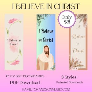 I BELIEVE IN CHRIST - Bookmarks