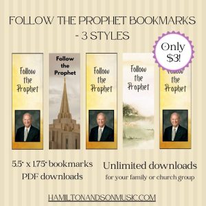 FOLLOW THE PROPHET - Bookmarks