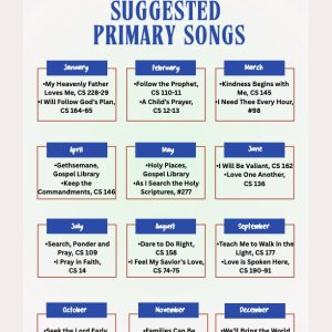Suggested Primary Songs 2026