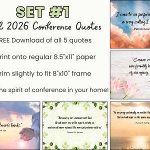 FREE Conference Quotes Set #1 (April 2026)