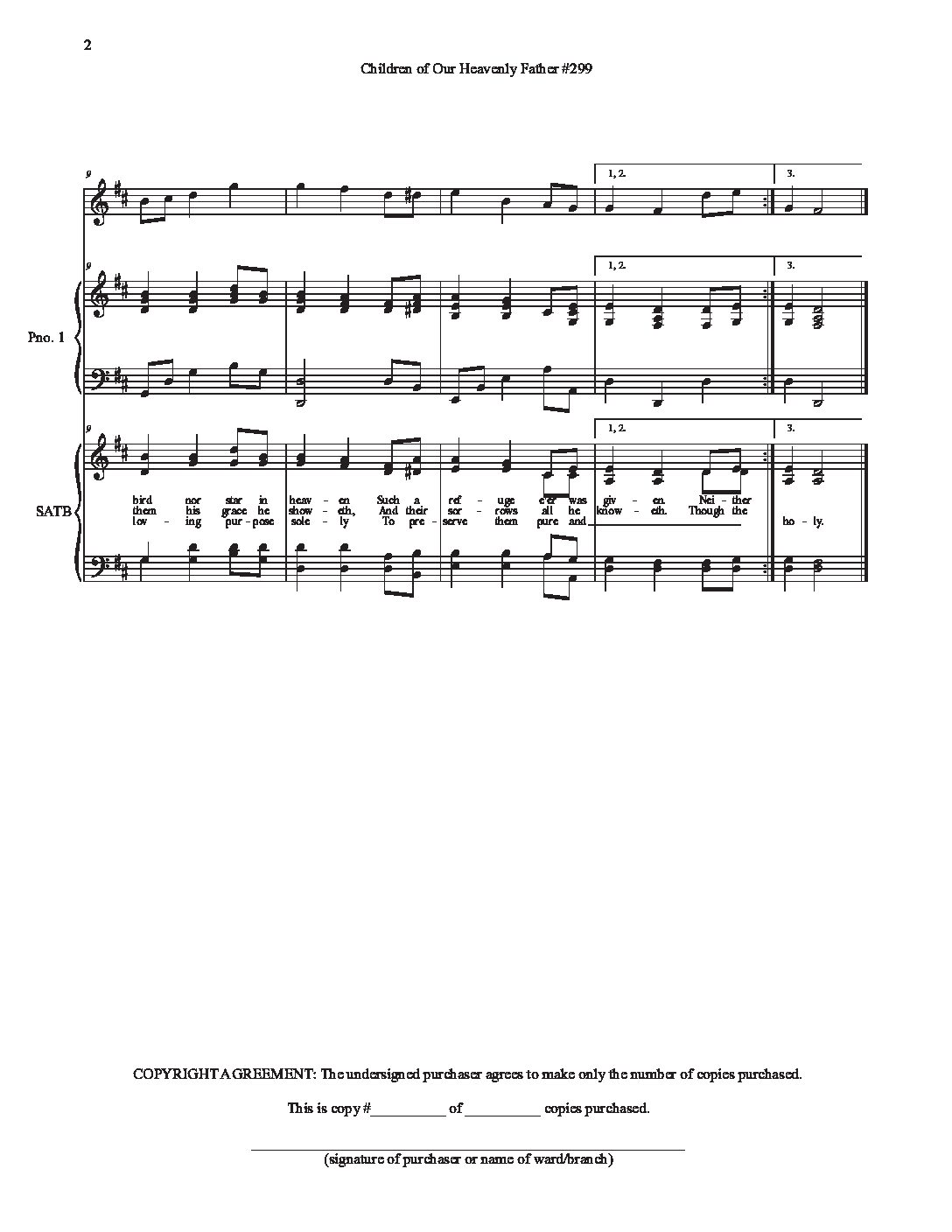 299) Children of Our Heavenly Father (LDS Hymns - piano with lyrics) 