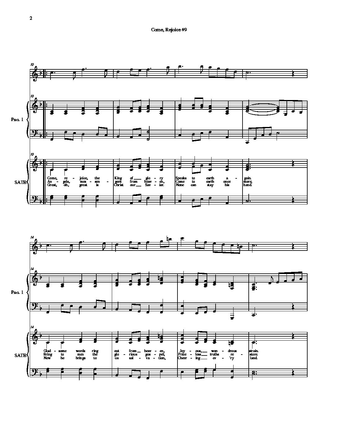 Come, Rejoice #9 - BUNDLE - Image 3