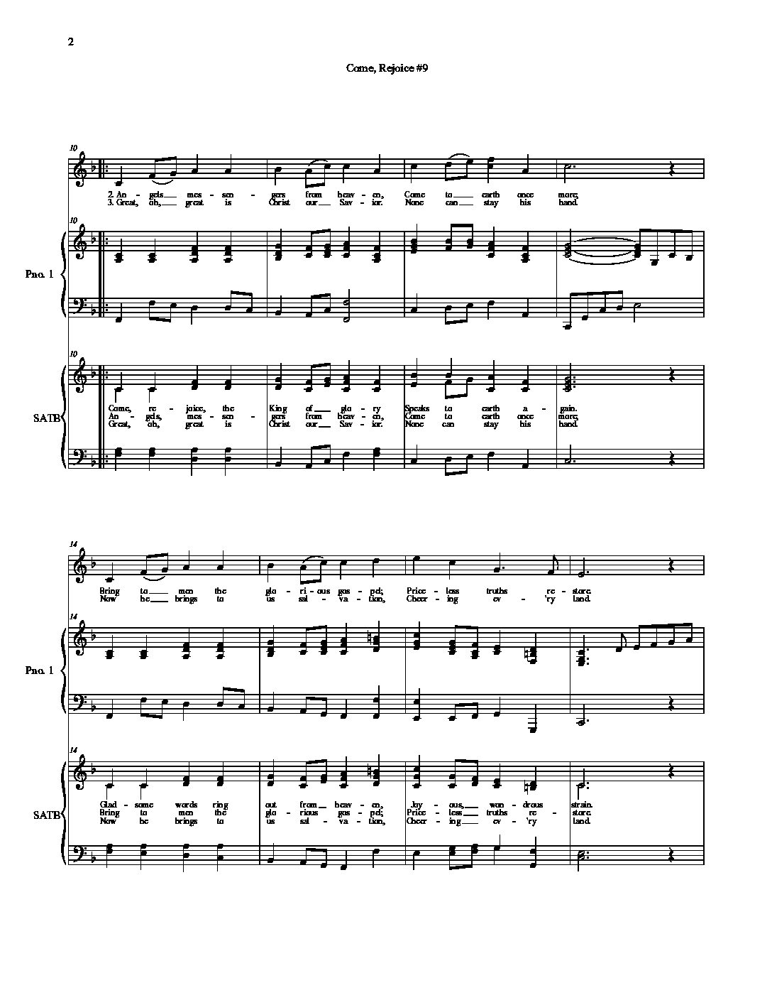 Come, Rejoice #9 - BUNDLE - Image 2