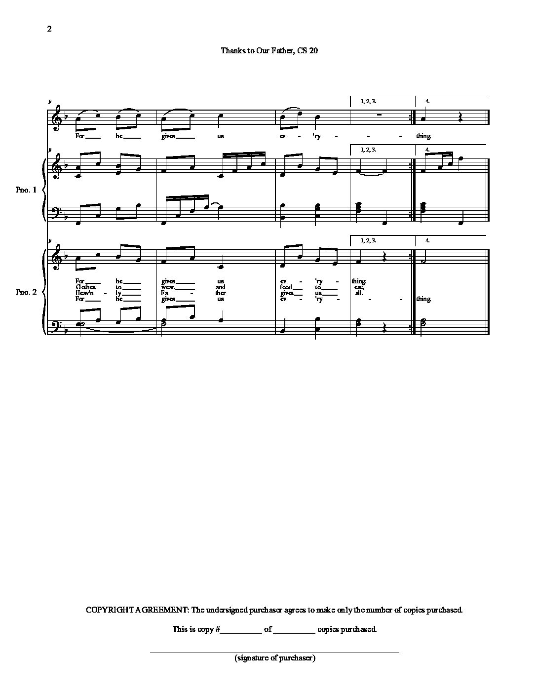 Songbook III, PDF, God The Father